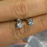 ZEI 14K White Gold Diamond tcw 0.14 ct Stud Earrings