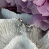 ZEI 14K White Gold Diamond tcw 0.14 ct Stud Earrings