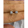 ZEI 14K White Gold Diamond tcw 0.14 ct Stud Earrings
