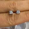 ZEI 14K White Gold Diamond tcw 0.14 ct Stud Earrings