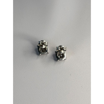 ZEI 14K White Gold Diamond tcw 0.14 ct Stud Earrings