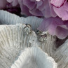 ZEI 14K White Gold Diamond tcw 0.14 ct Stud Earrings
