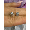 ZEI 14K White Gold Diamond tcw 0.14 ct Stud Earrings