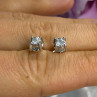 ZEI 14K White Gold Diamond tcw 0.14 ct Stud Earrings