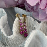 10K Yellow Gold Pink Sapphire & Diamond 