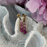 10K Yellow Gold Pink Sapphire & Diamond 
