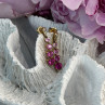 10K Yellow Gold Pink Sapphire & Diamond 