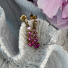10K Yellow Gold Pink Sapphire & Diamond 