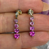 10K Yellow Gold Pink Sapphire & Diamond 