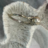 La Pais 14K White Gold Pearl Ring Size 6.5