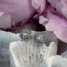 10K White Gold Diamond tcw 0.16 ct Stud Earrings