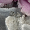 10K White Gold Diamond tcw 0.16 ct Stud Earrings