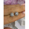 10K White Gold Diamond tcw 0.16 ct Stud Earrings