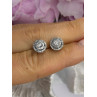 10K White Gold Diamond tcw 0.16 ct Stud Earrings