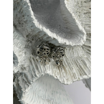 10K White Gold Diamond tcw 0.16 ct Stud Earrings