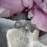 10K White Gold Diamond tcw 0.16 ct Stud Earrings