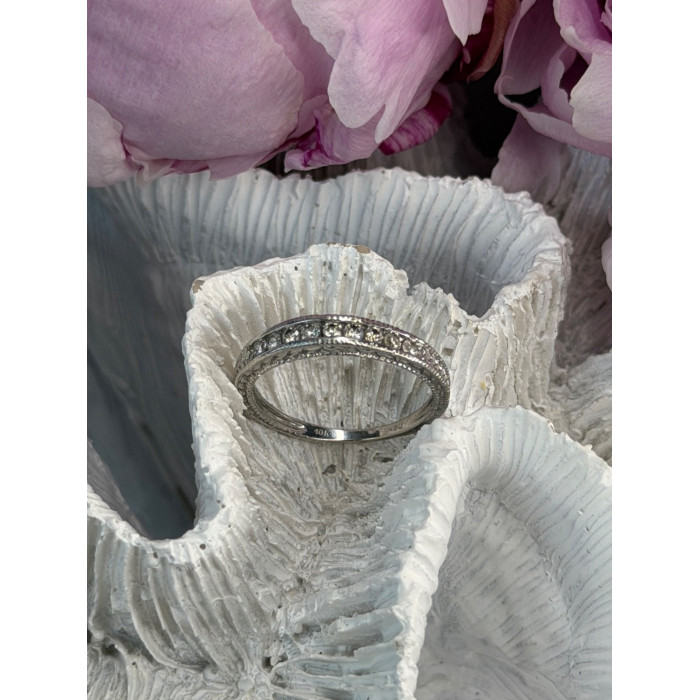 10K White Gold Diamond 0.30 ct Ring Size 7