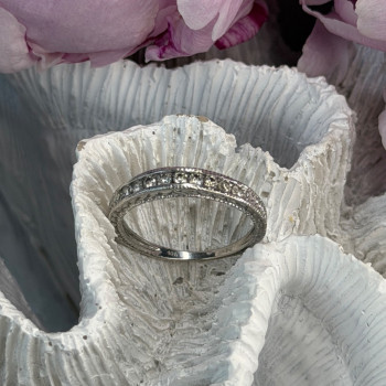 10K White Gold Diamond 0.30 ct Ring Size 7