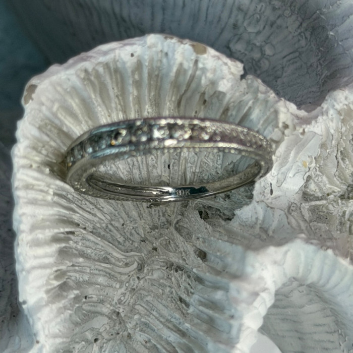 10K White Gold Diamond 0.30 ct Ring Size 7