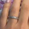 10K White Gold Diamond 0.30 ct Ring Size 7