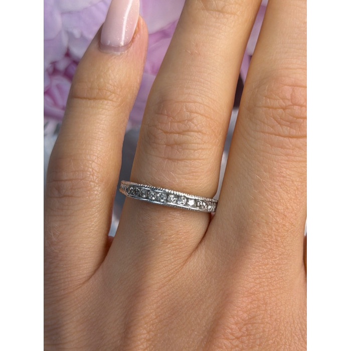 10K White Gold Diamond 0.30 ct Ring Size 7