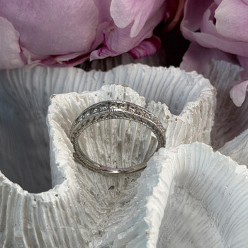 10K White Gold Diamond 0.30 ct Ring Size 7