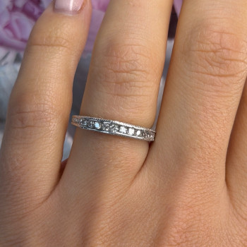 10K White Gold Diamond 0.30 ct Ring Size 7