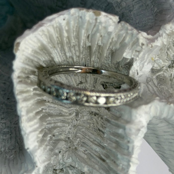 10K White Gold Diamond 0.30 ct Ring Size 7