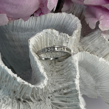 10K White Gold Diamond 0.30 ct Ring Size 7