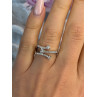 Classy 10K White Gold Diamond tcw 0.18 ct Ring Size 7
