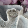 Classy 10K White Gold Diamond tcw 0.18 ct Ring Size 7