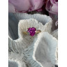 GTR 10K Yellow Gold Pink Sapphire Heart & Diamond Ring Size 7