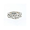 925 Sterling Silver Square Openwork Ring Size 6.5