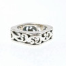 925 Sterling Silver Square Openwork Ring Size 6.5