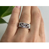 925 Sterling Silver Square Openwork Ring Size 6.5