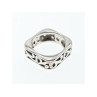 925 Sterling Silver Square Openwork Ring Size 6.5