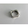 925 Sterling Silver Square Openwork Ring Size 6.5