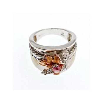 925 Sterling Silver Morganite & Goshenite 