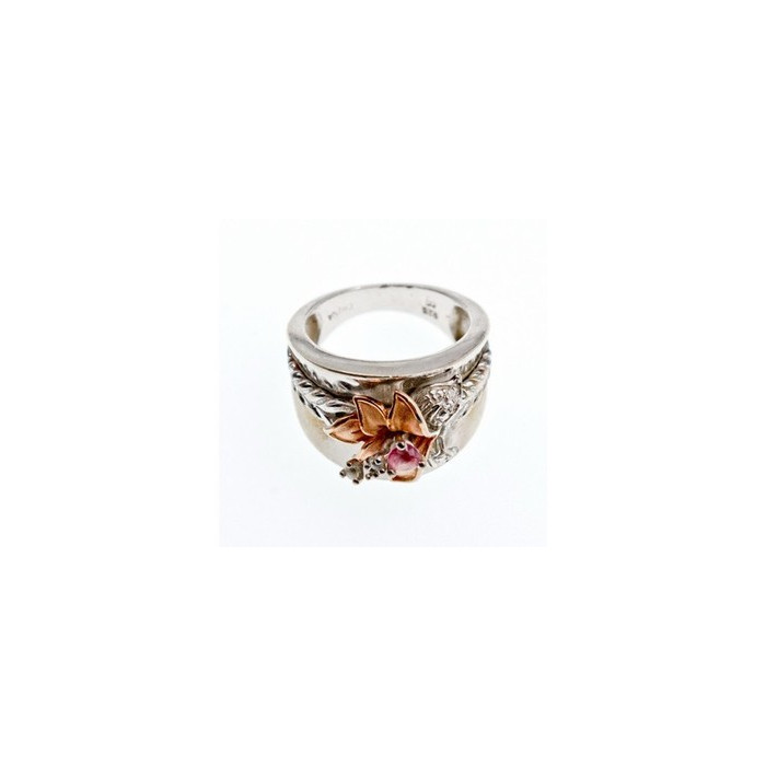 925 Sterling Silver Morganite & Goshenite 