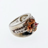 925 Sterling Silver Morganite & Goshenite 