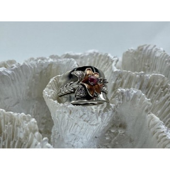 925 Sterling Silver Morganite & Goshenite 