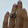 925 Sterling Silver Morganite & Goshenite 