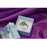 925 Sterling Silver Green Nephrite ( Jade ) Ring Size 8.5