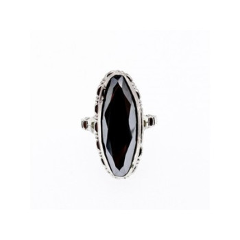 925 Sterling Silver Hematite Ring Size 5.5