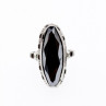 925 Sterling Silver Hematite Ring Size 5.5
