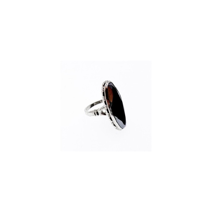 925 Sterling Silver Hematite Ring Size 5.5