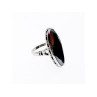 925 Sterling Silver Hematite Ring Size 5.5