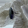 925 Sterling Silver Hematite Ring Size 5.5