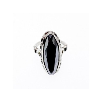 925 Sterling Silver Hematite Ring Size 5.5