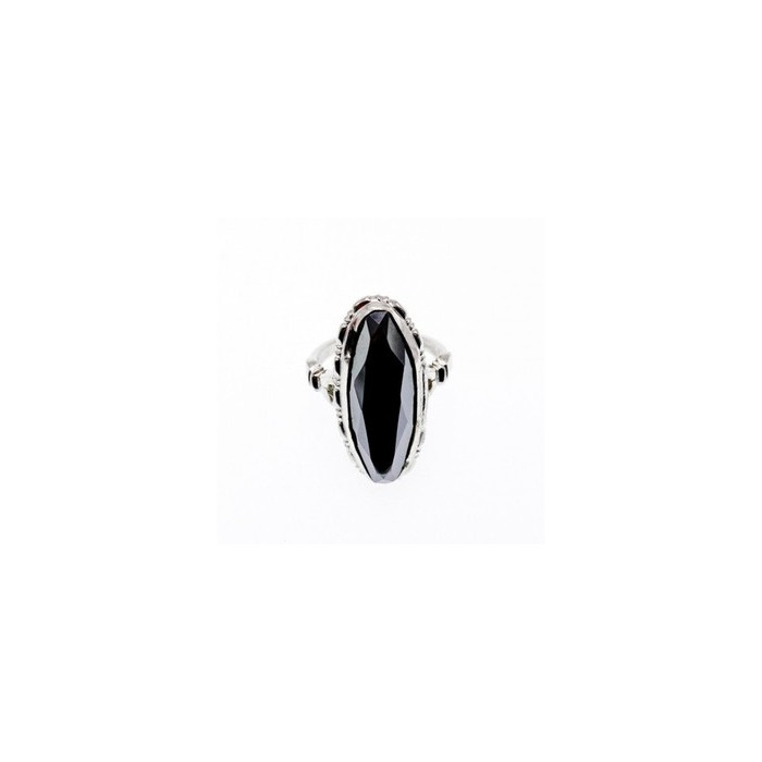 925 Sterling Silver Hematite Ring Size 5.5